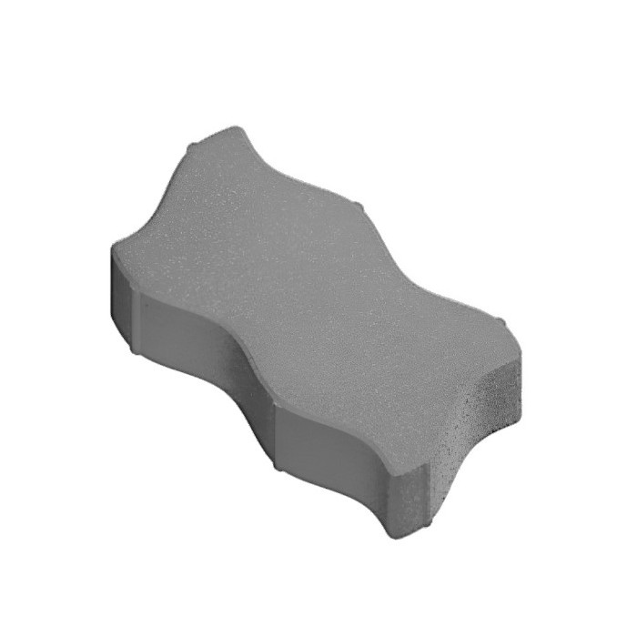 Фигурная тротуарная плитка Волна 6 Серый